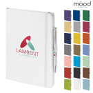 Mood Duo A5 FSC Soft Feel Notebook with Ballpoint Pen - White