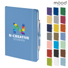 Mood Duo A5 FSC Soft Feel Notebook with Ballpoint Pen - Blue