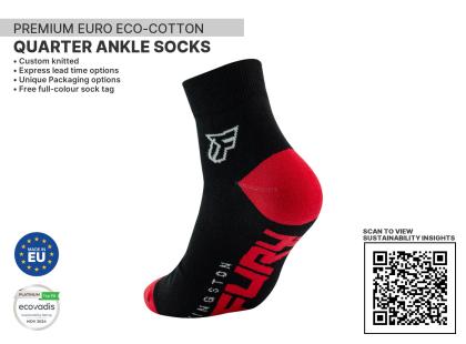 Premium Quarter 1/4 ankle Sustainable Socks