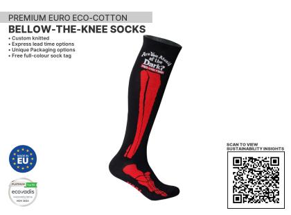 Premium Bellow the Knee (long sock) Sustainable Socks