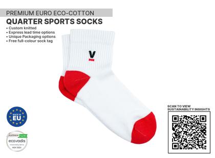 Premium Sports 1/4 Quarter Sustainable Socks