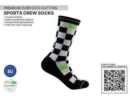 Premium Sports Crew Sustainable Socks
