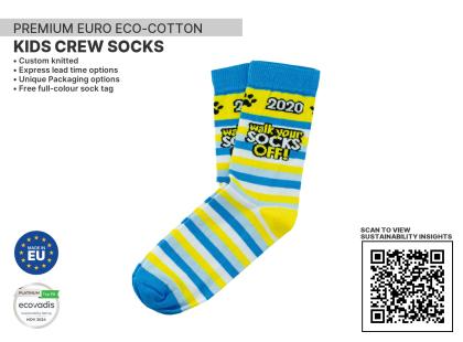 Premium Kids Crew Sustainable Socks