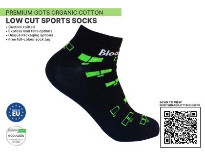 Premium ORGANIC Low Cut Sports sustainable Socks