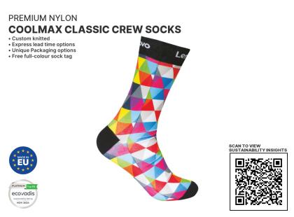 Premium COOLMAX Classic Crew Sustainable socks