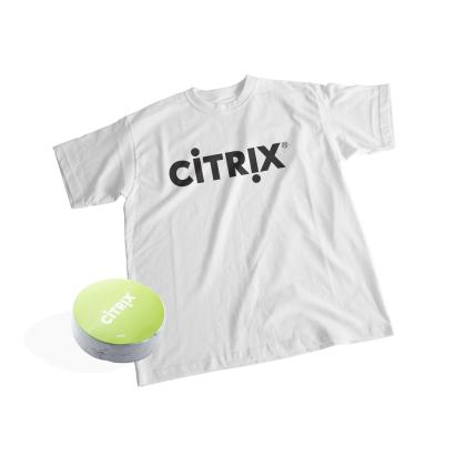 Compact White Sustainable T-Shirt (Keya 150 gsm) printed in 2 colour