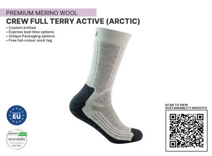 Crew Full Terry Active (Arctic) Sustainable Socks