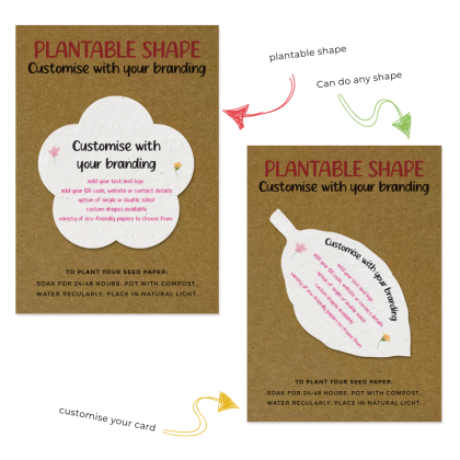 Plantable Shape on card