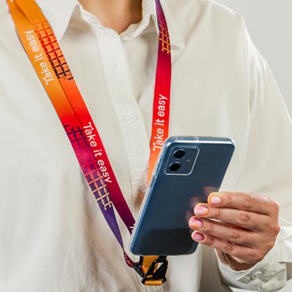 Cross body phone lanyard