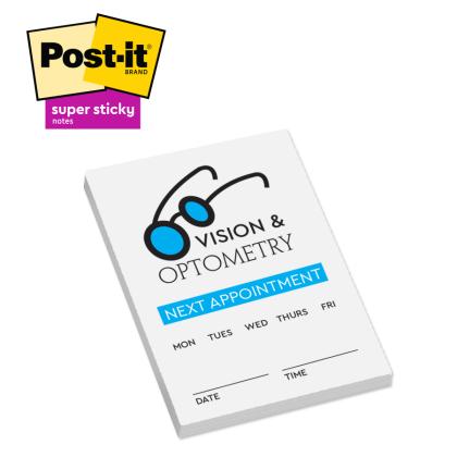 3M Super Sticky Post-it&reg; Custom Printed Notes