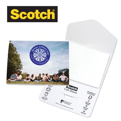 3M Scotch&reg; Custom Printed Lint Sheets Pocket Packs