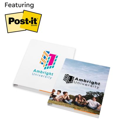 3M Custom Printed Journal with Post-it Notes® and Flags