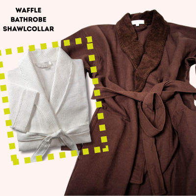Cotton Double Face Bathrobe / Dressing Gown