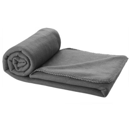 Huggy fleece plaid blanket with carry pouch 150x120 cm