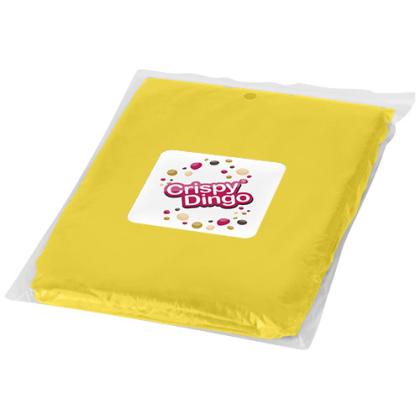 Ziva disposable rain poncho with storage pouch