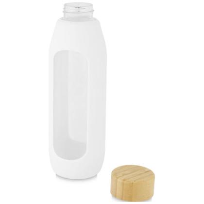 Tidan 600 ml borosilicate glass bottle with silicone grip