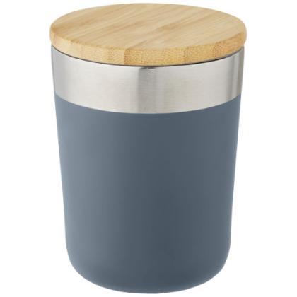 Lagan 330 ml copper vacuum insulated stainless steel tumbler with bamboo lid