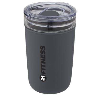 Bello 420 ml glass tumbler with recycled plastic outer wall