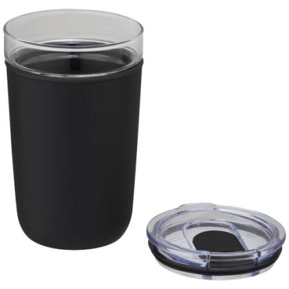Bello 420 ml glass tumbler with recycled plastic outer wall