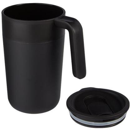 Nordia 400 ml double-wall recycled mug