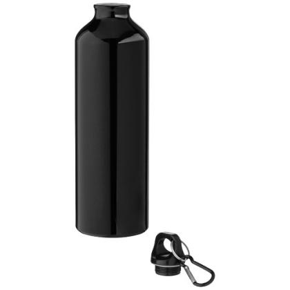 Oregon 770 ml RCS certified recycled aluminium water bottle with carabiner