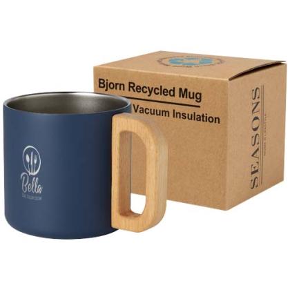 Bjorn 360 ml RCS certified recycled stainless steel mug with copper vacuum insulation