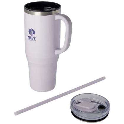 Melbourne 1200 ml RCS certified insulated tumbler with straw