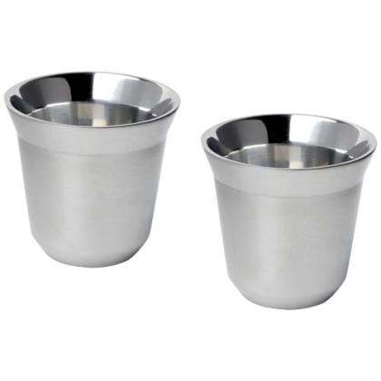 Duo 80 ml RCS certified stainless steel espresso cup set