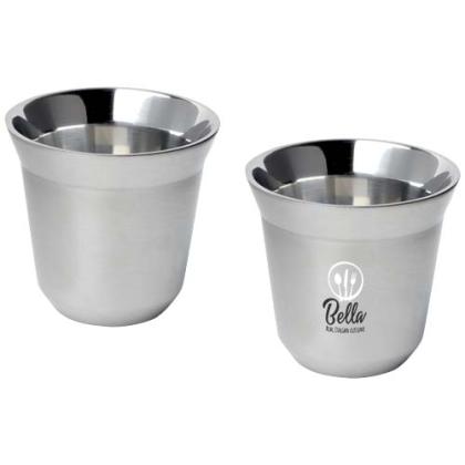 Duo 80 ml RCS certified stainless steel espresso cup set