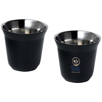 Duo 80 ml RCS certified stainless steel espresso cup set