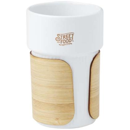 Fika 340 ml tumbler with bamboo sleeve Fika 340 ml tumbler with bamboo sleeve