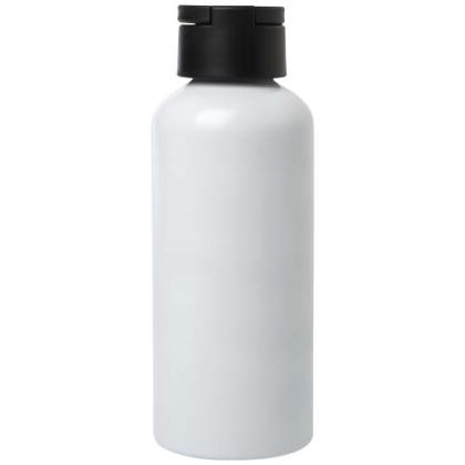 Trinity 600 ml RCS certified recycled aluminium water bottle with RPET lid