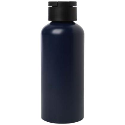 Trinity 600 ml RCS certified recycled aluminium water bottle with RPET lid