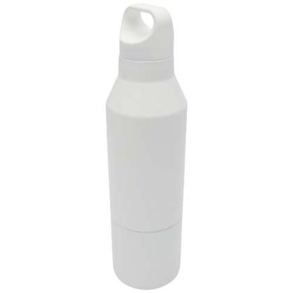 Odessy 600 ml RCS certified recycled stainless steel insulated bottle with 300 ml cup