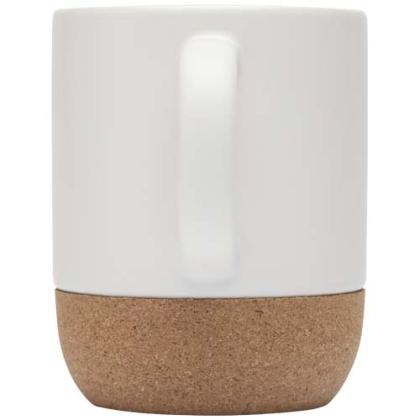 Billie 300 ml ceramic mug with cork details and matt finish