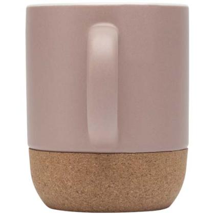 Billie 300 ml ceramic mug with cork details and matt finish