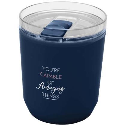 Hudson 180 ml recycled plastic double-wall tumbler