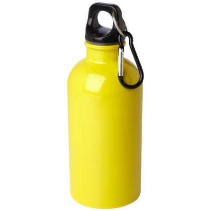 Oregon 400 ml RCS certified single wall stainless steel water bottle with carabiner