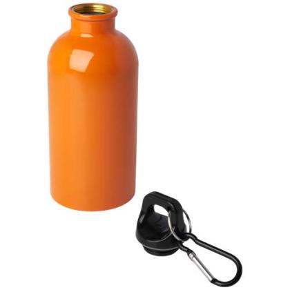 Oregon 400 ml RCS certified single wall stainless steel water bottle with carabiner