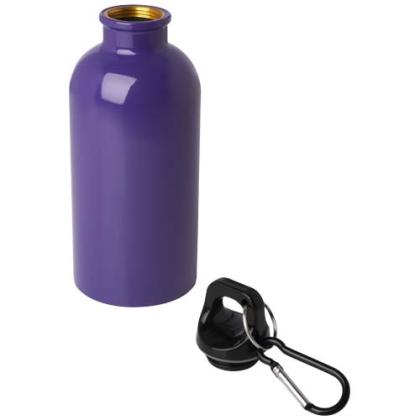 Oregon 400 ml RCS certified single wall stainless steel water bottle with carabiner