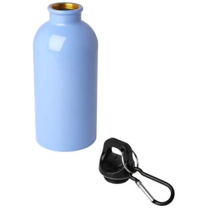 Oregon 400 ml RCS certified single wall stainless steel water bottle with carabiner