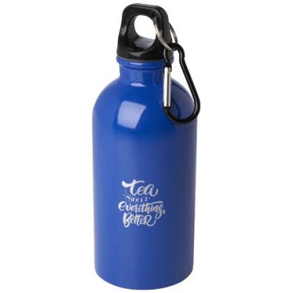 Oregon 400 ml RCS certified single wall stainless steel water bottle with carabiner