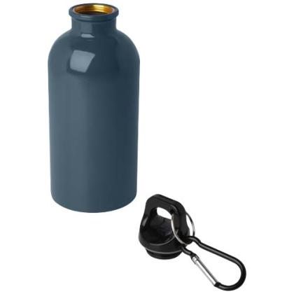 Oregon 400 ml RCS certified single wall stainless steel water bottle with carabiner