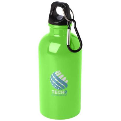Oregon 400 ml RCS certified single wall stainless steel water bottle with carabiner