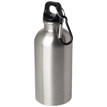 Oregon 400 ml RCS certified single wall stainless steel water bottle with carabiner