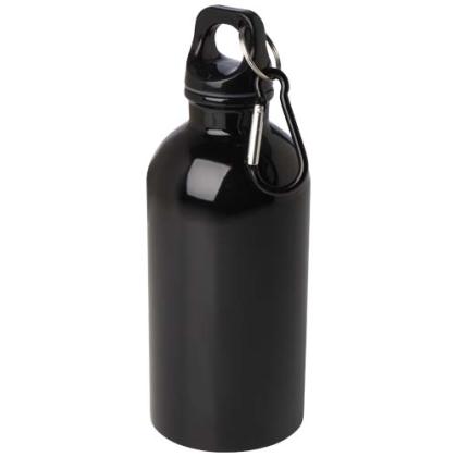 Oregon 400 ml RCS certified single wall stainless steel water bottle with carabiner