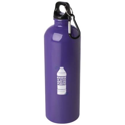 Oregon 750 ml RCS certified single wall stainless steel water bottle with carabiner
