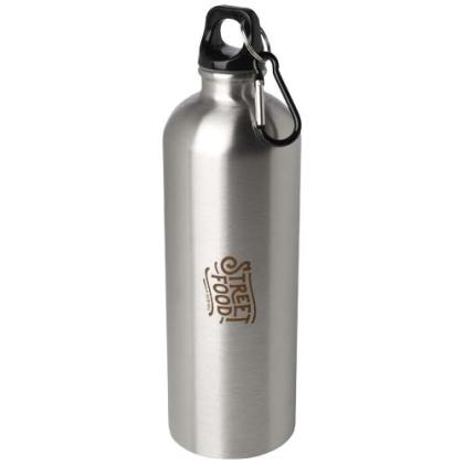 Oregon 750 ml RCS certified single wall stainless steel water bottle with carabiner