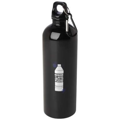 Oregon 750 ml RCS certified single wall stainless steel water bottle with carabiner