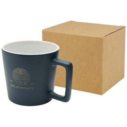 Cali 370 ml ceramic mug with matt finish